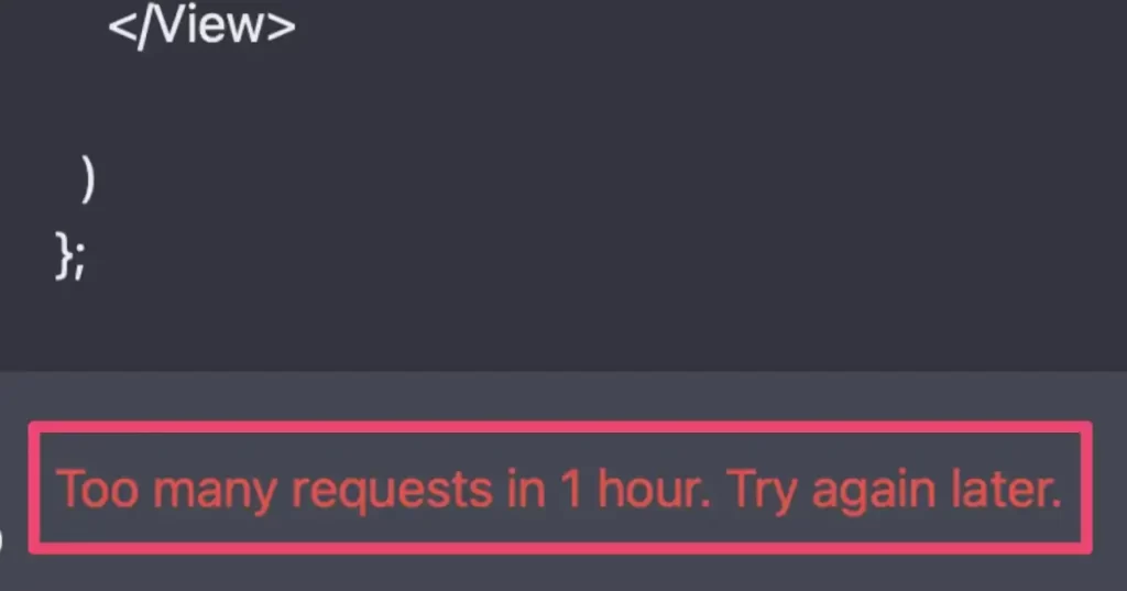 Error 429: Too Many Requests