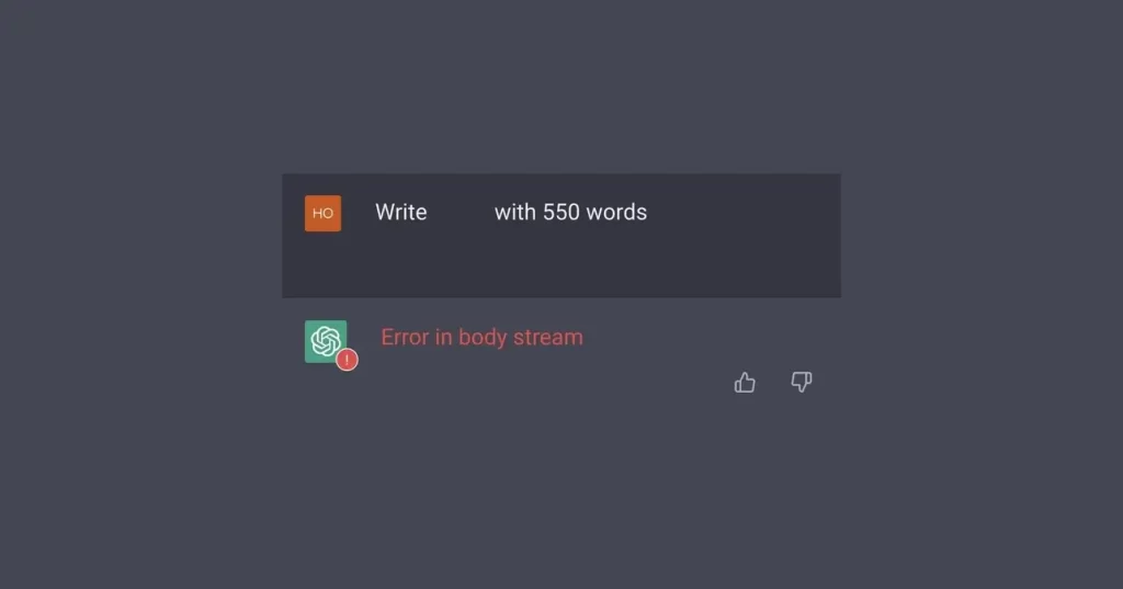 Error in Body Stream