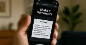 Firefox revoluciona iPhone con su función Shake to Summarize