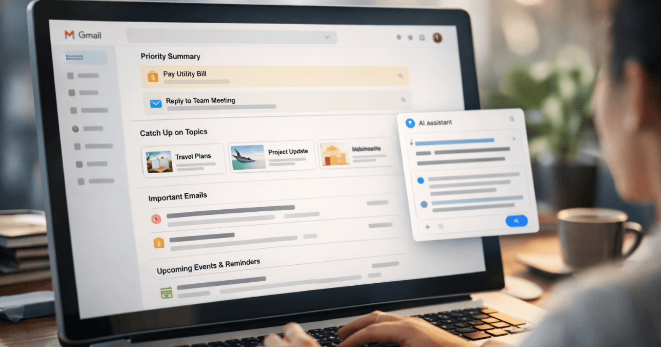 Google presenta una nueva vista de bandeja con IA en Gmail