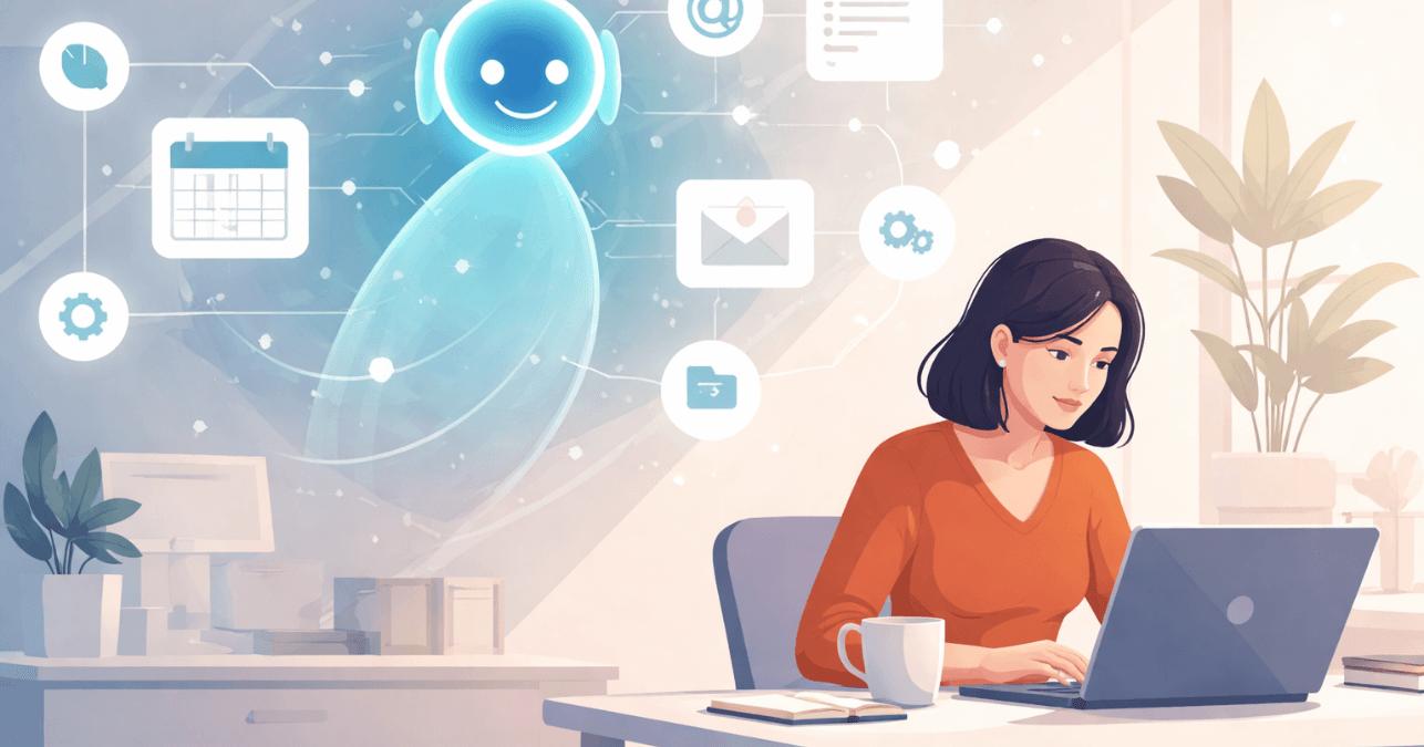 IA que trabaja en segundo plano el futuro del trabajo asincrono